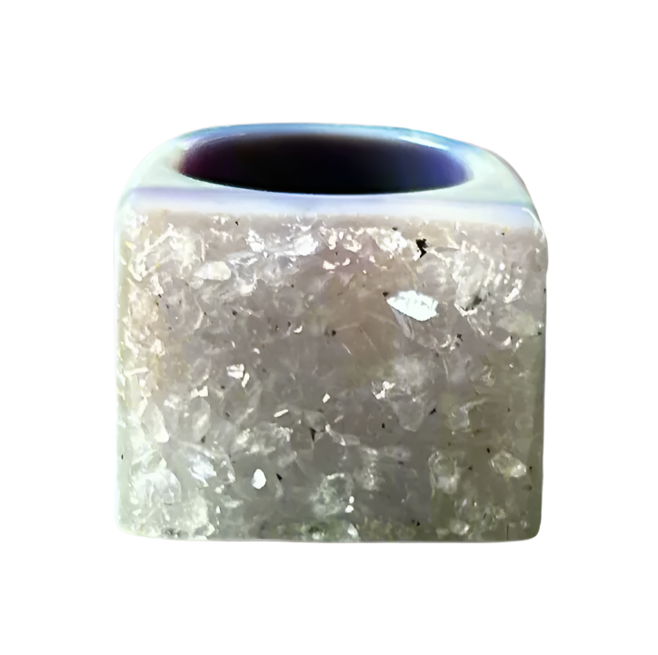 Agate Druzy Statement Ring