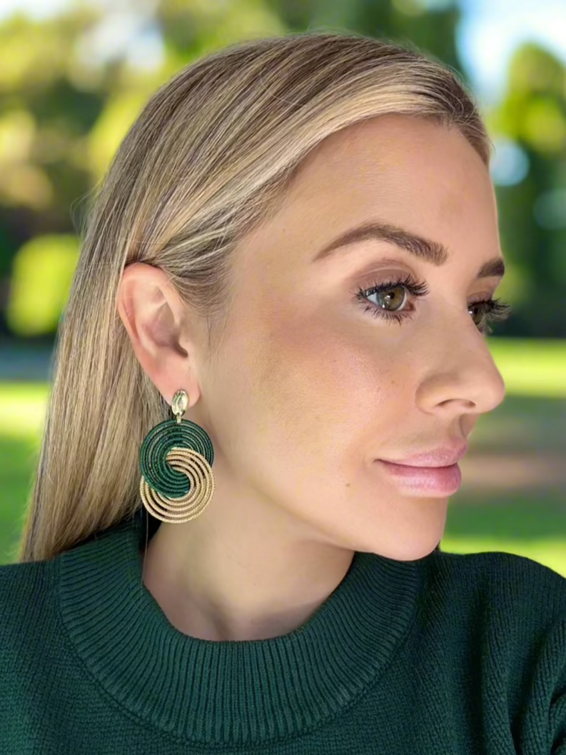 Limited Edition Summer Vibes Golden Grass Earrings — Handmade, Lightweight & Colorful
