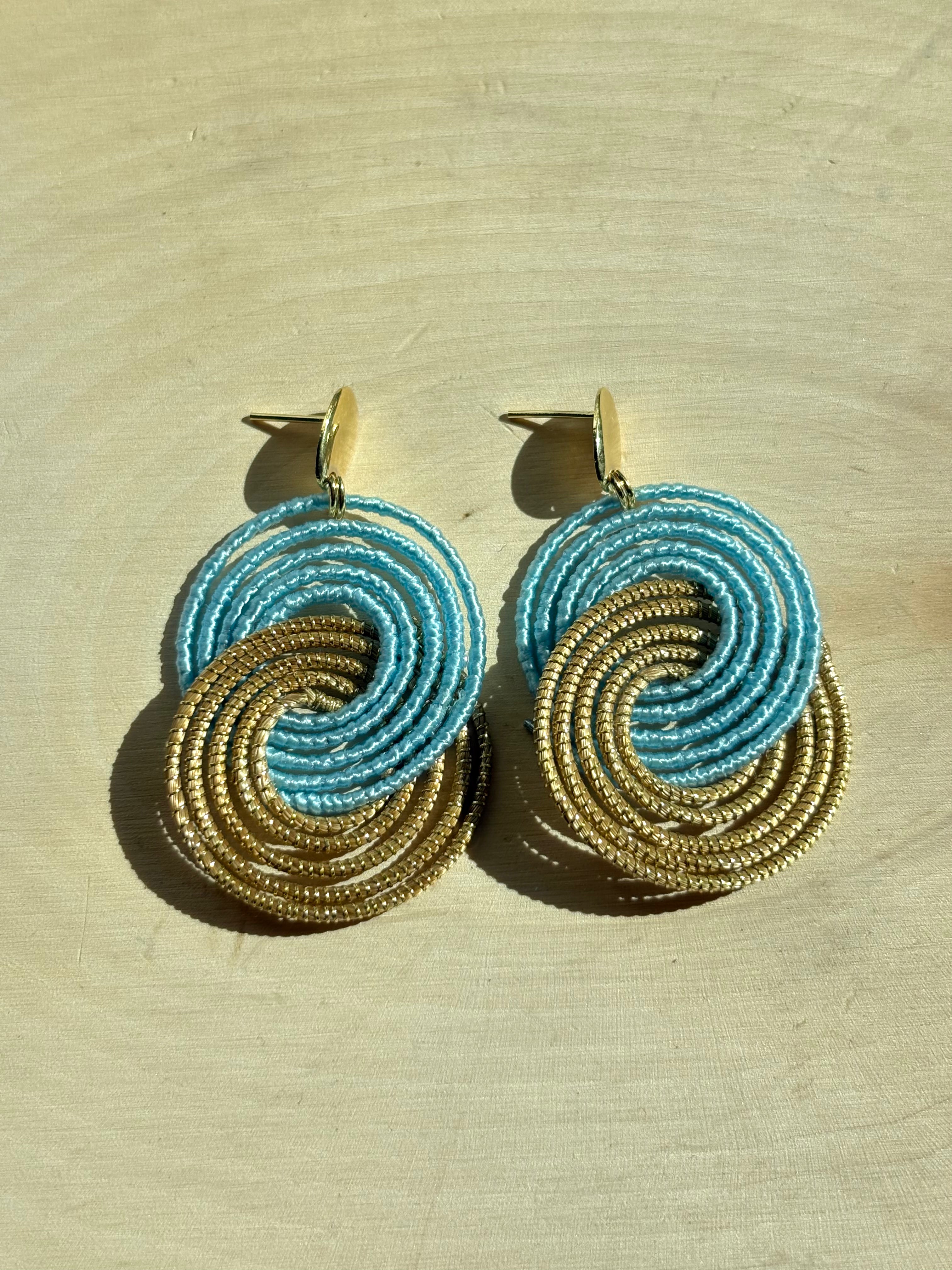 Limited Edition Summer Vibes Golden Grass Earrings — Handmade, Lightweight & Colorful