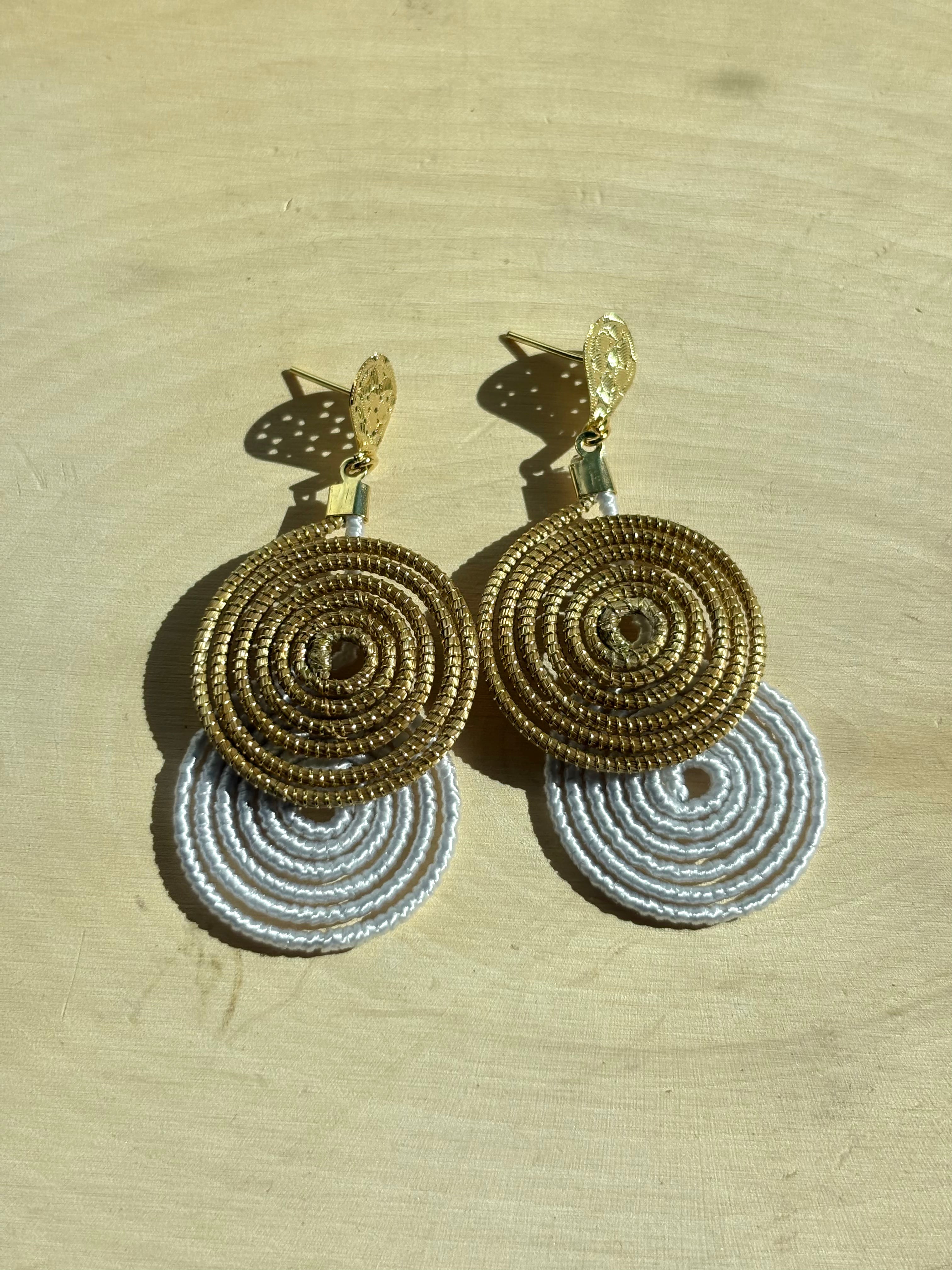 Limited Edition Summer Vibes Golden Grass Earrings — Handmade, Lightweight & Colorful