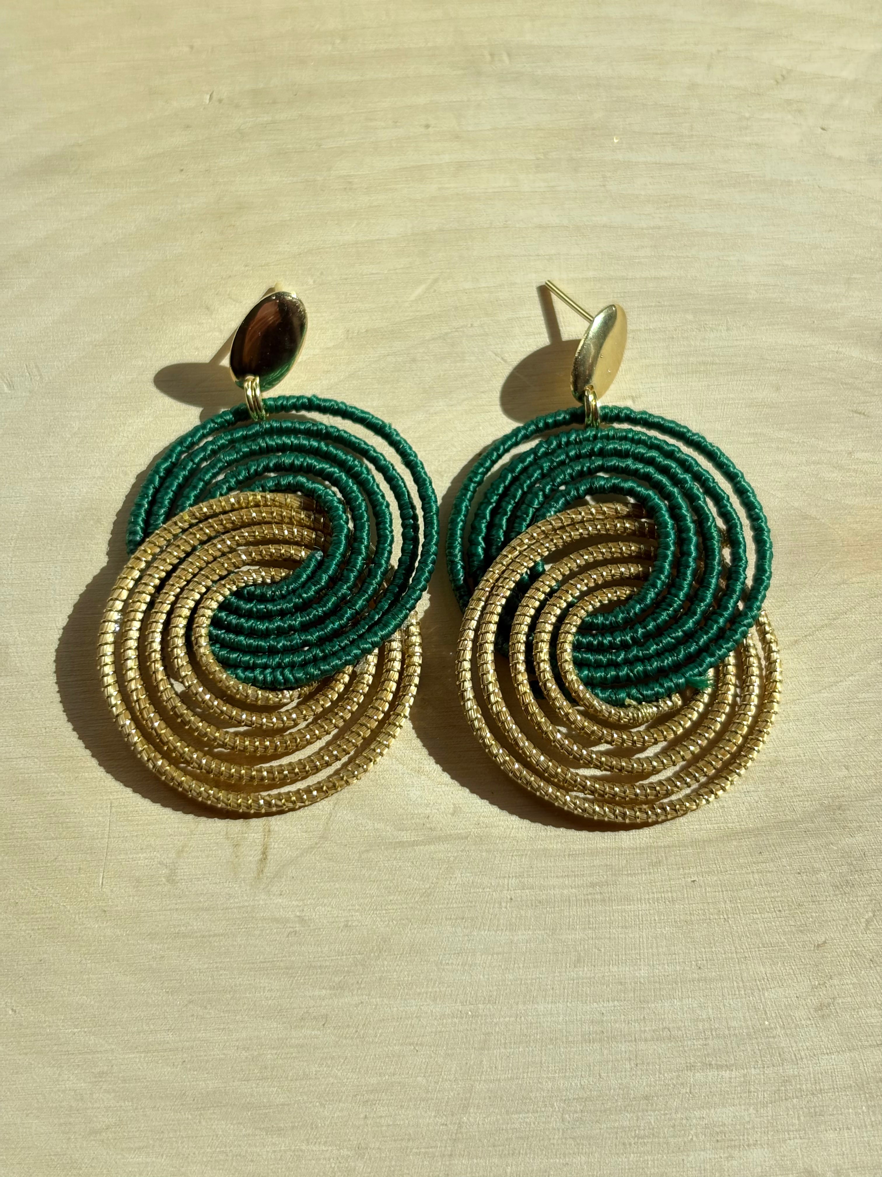 Limited Edition Summer Vibes Golden Grass Earrings — Handmade, Lightweight & Colorful