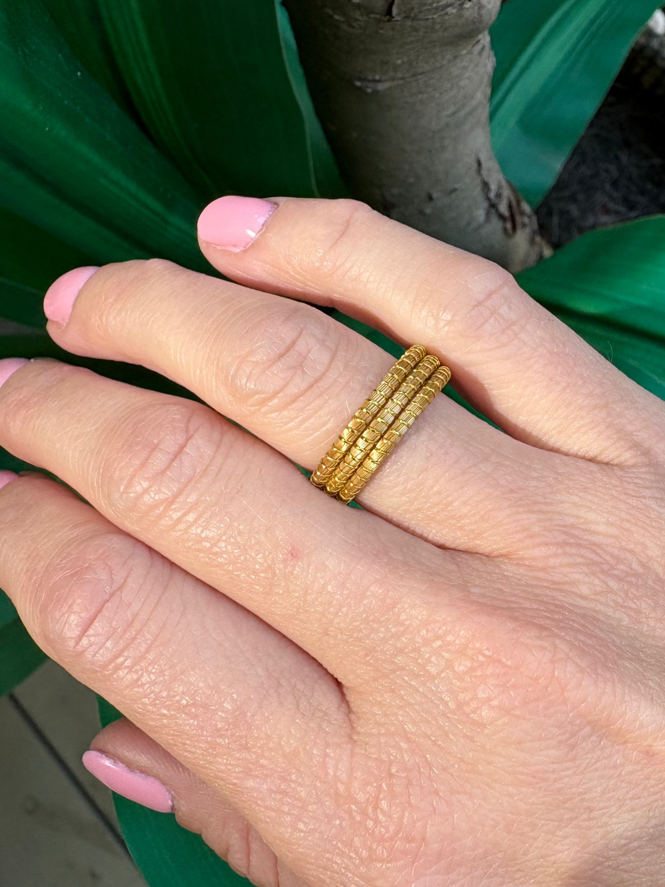 Harmony Ring — Handwoven Capim Dourado Golden Grass