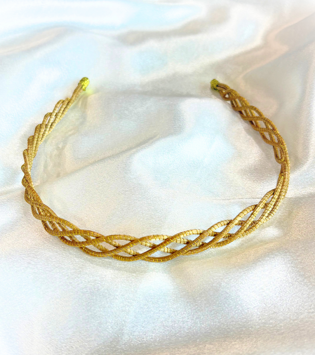 Golden Grass Hand Braided Headband — Capim Dourado from Brazil