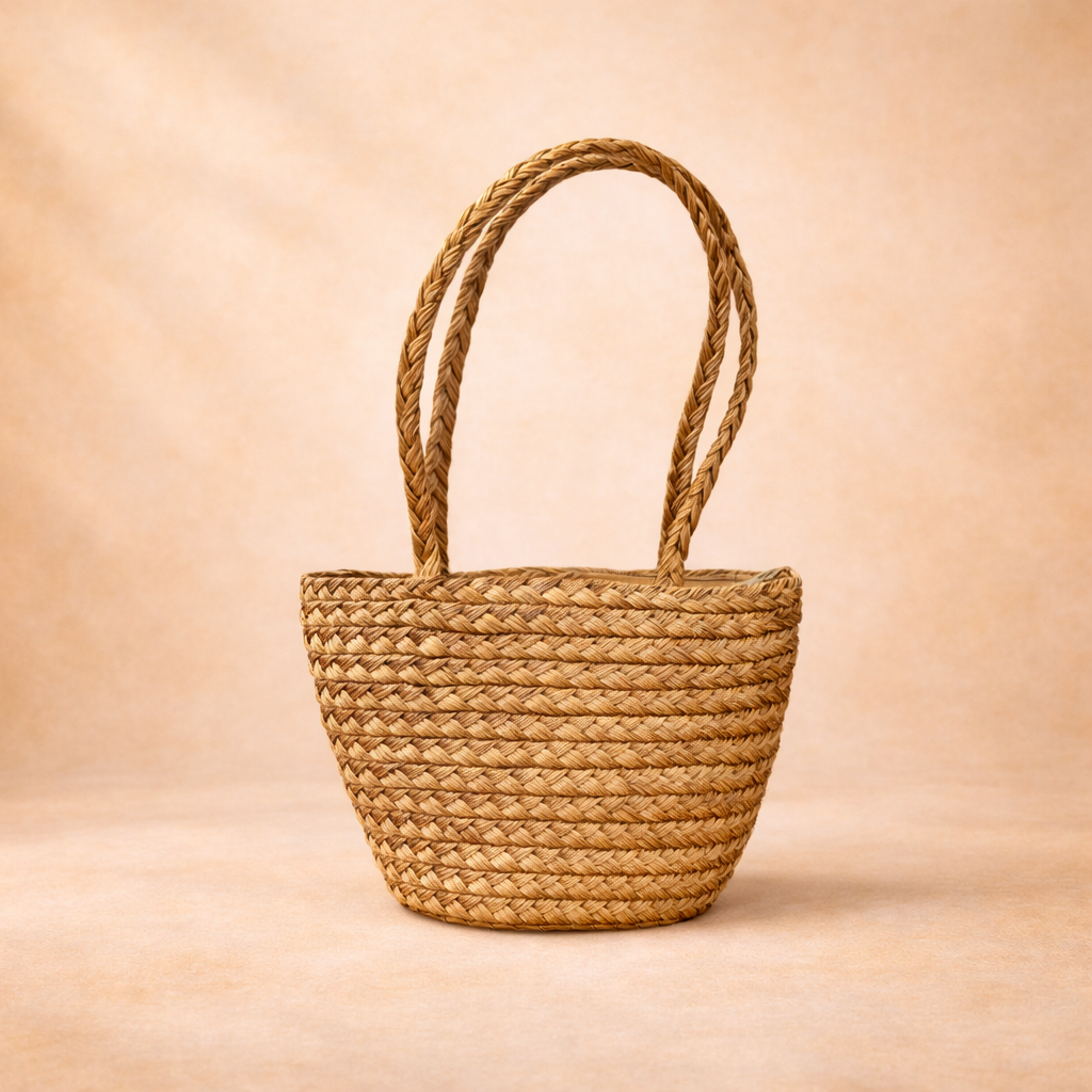 Clara Golden Grass Bag — Handwoven Capim Dourado Tote from Brazil