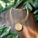 Unity Choker Necklace - Golden Grass