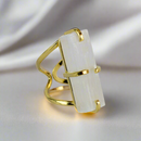 Selenite Statement Ring