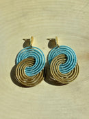 Limited Edition Summer Vibes Golden Grass Earrings — Handmade, Lightweight & Colorful