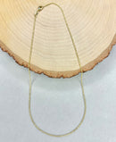 Cable Chain 1.4mm – 925 Sterling Silver Plated in 18K Gold