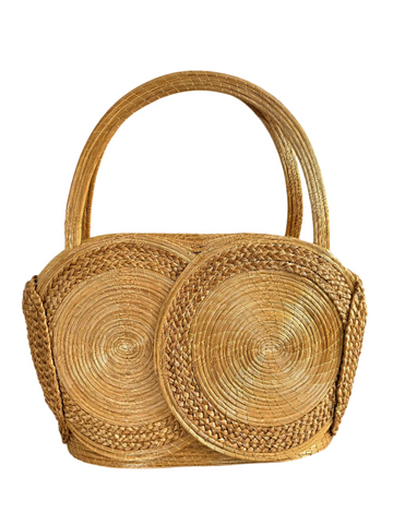 Raiz do Sol Bag — Large Handmade Capim Dourado Tote with Braided Detail