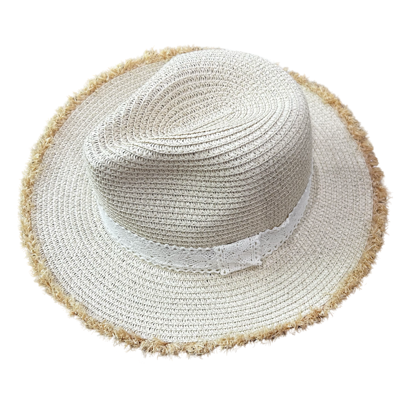 Cream Raffia Panama Hat