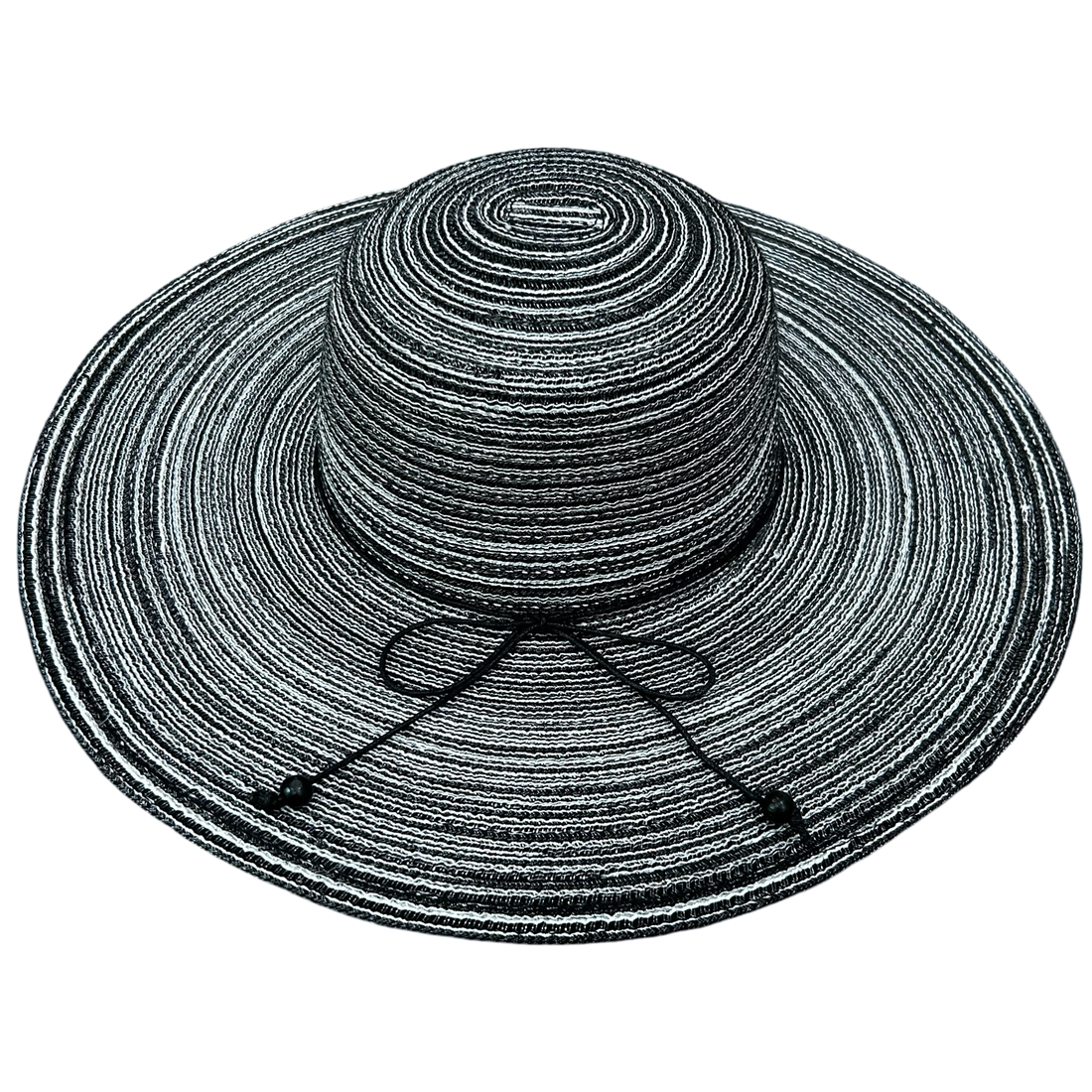 black white wide brim sun hat adjustable fit chic beach accessory AquaBrasil