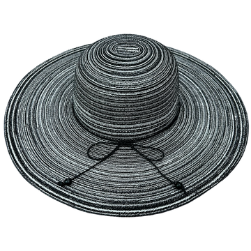 black white wide brim sun hat adjustable fit chic beach accessory AquaBrasil