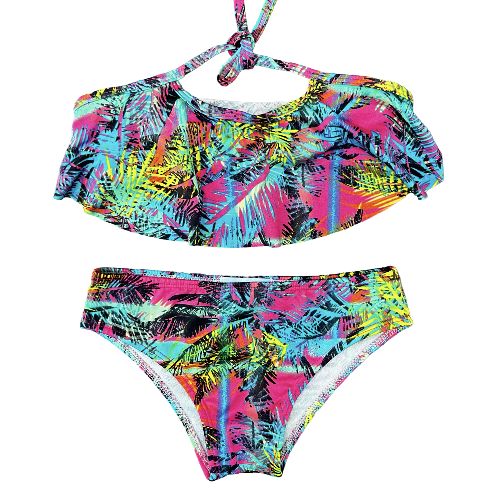 Vibrant Tropical Kids Bikini Set