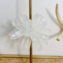 Clear Quartz Gold Taper Candle Holder - 2 Sizes