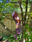 Purple Agate Geode Wind Chime - Large Size