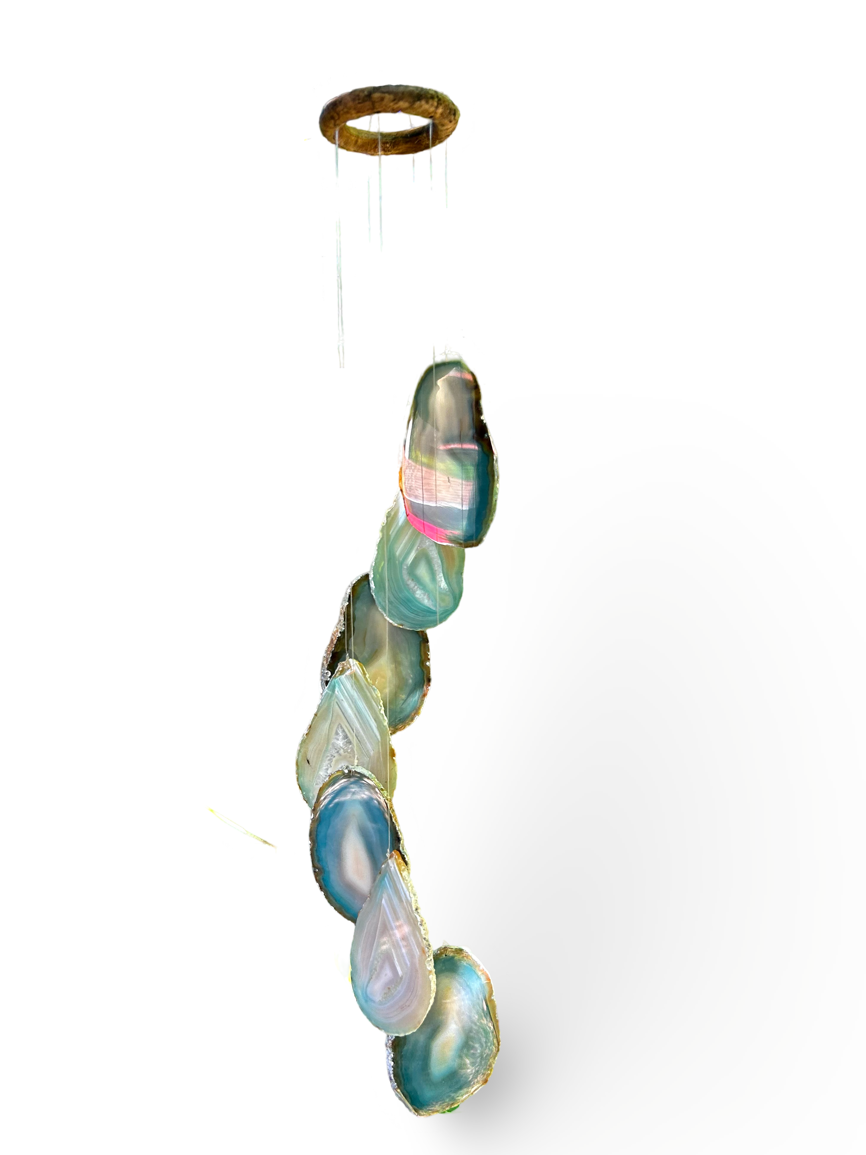 Green Agate Wind Chime - Medium Size