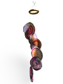 Purple Agate Geode Wind Chime - Large Size