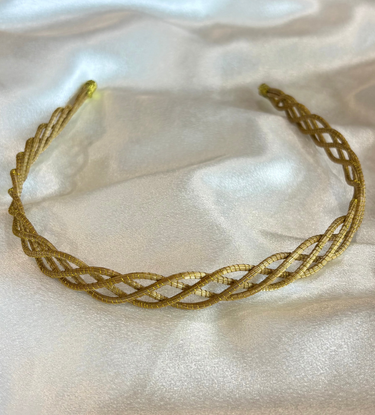 Golden Grass Hand Braided Headband — Capim Dourado from Brazil