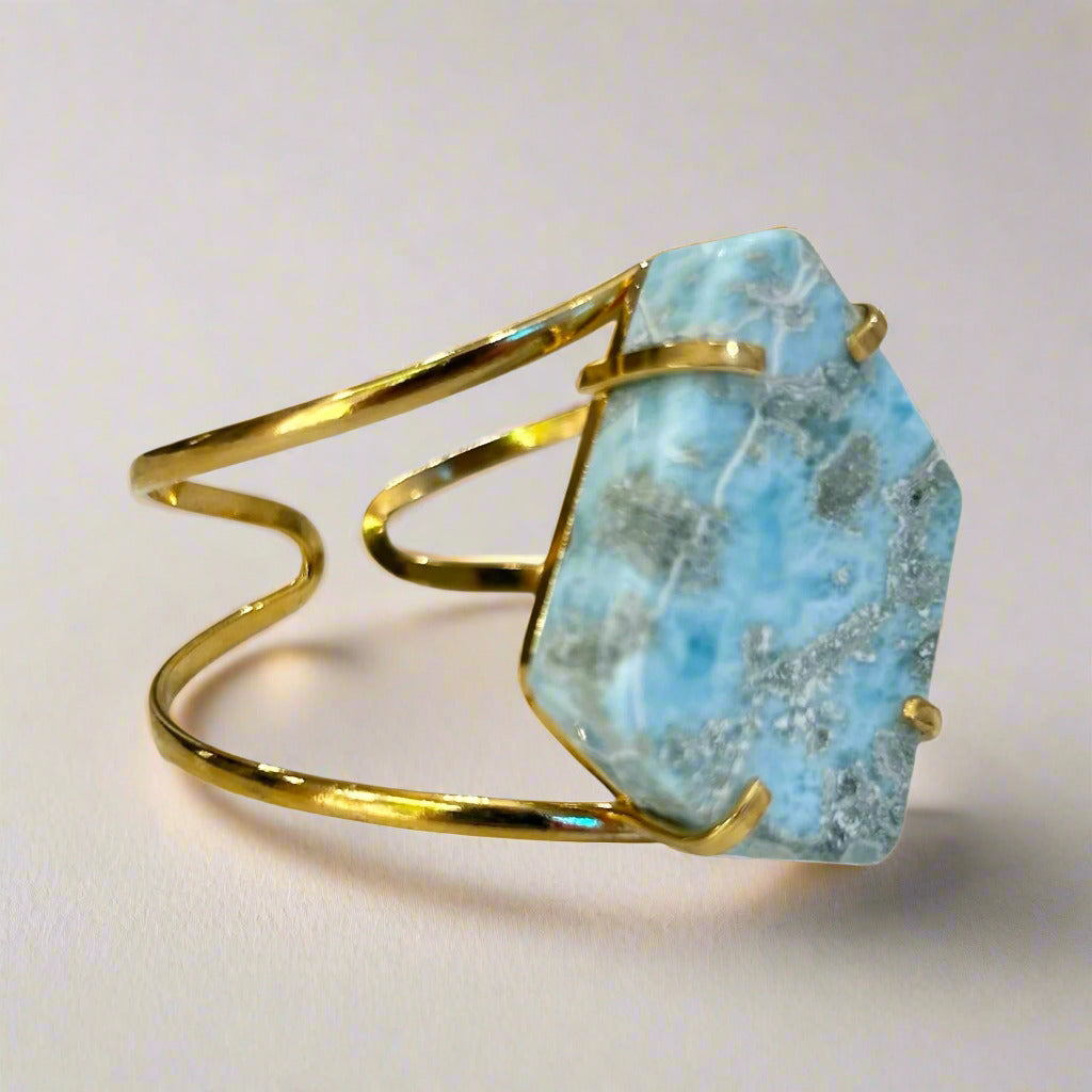 Larimar Cuff Bracelet