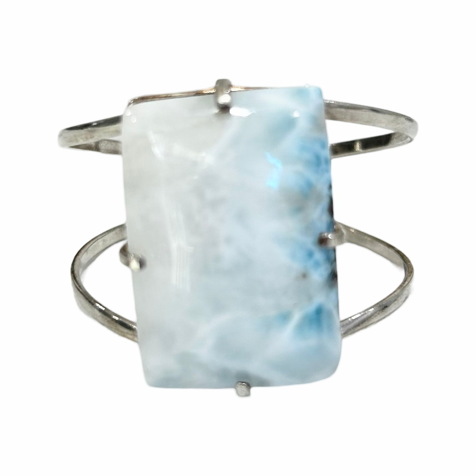 Larimar Cabochon Cuff Bracelet