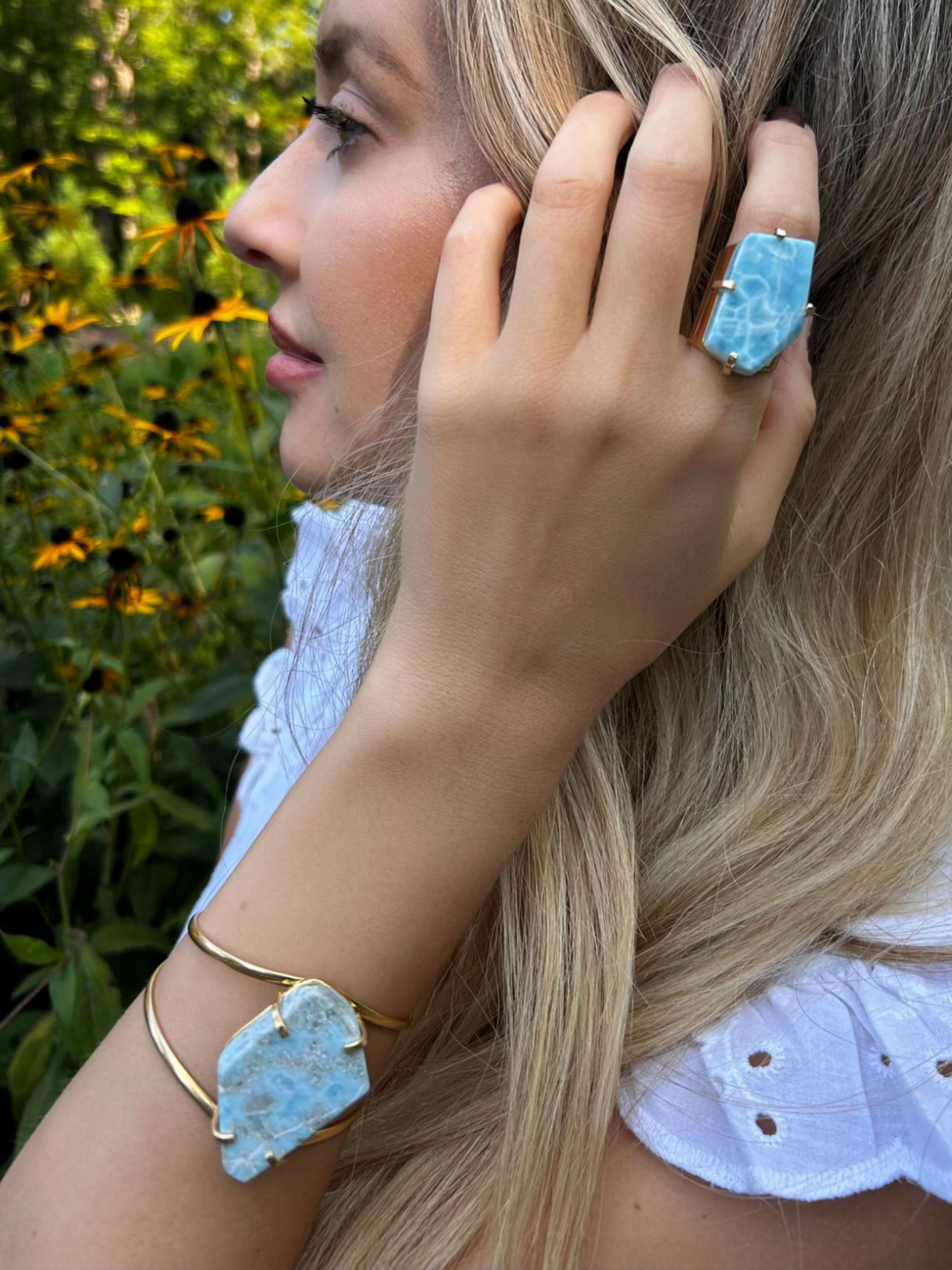 Larimar Cuff Bracelet