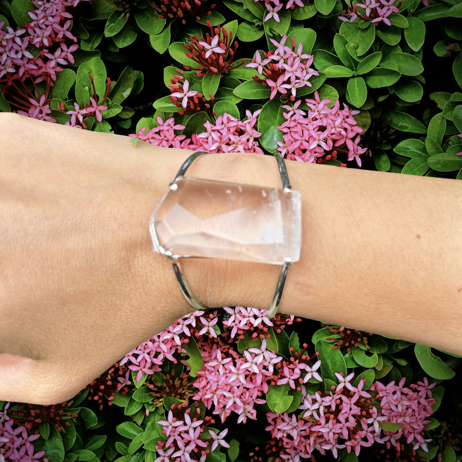 Clear Quartz Bracelet Cuff