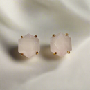 Large Rose Quartz Earrings