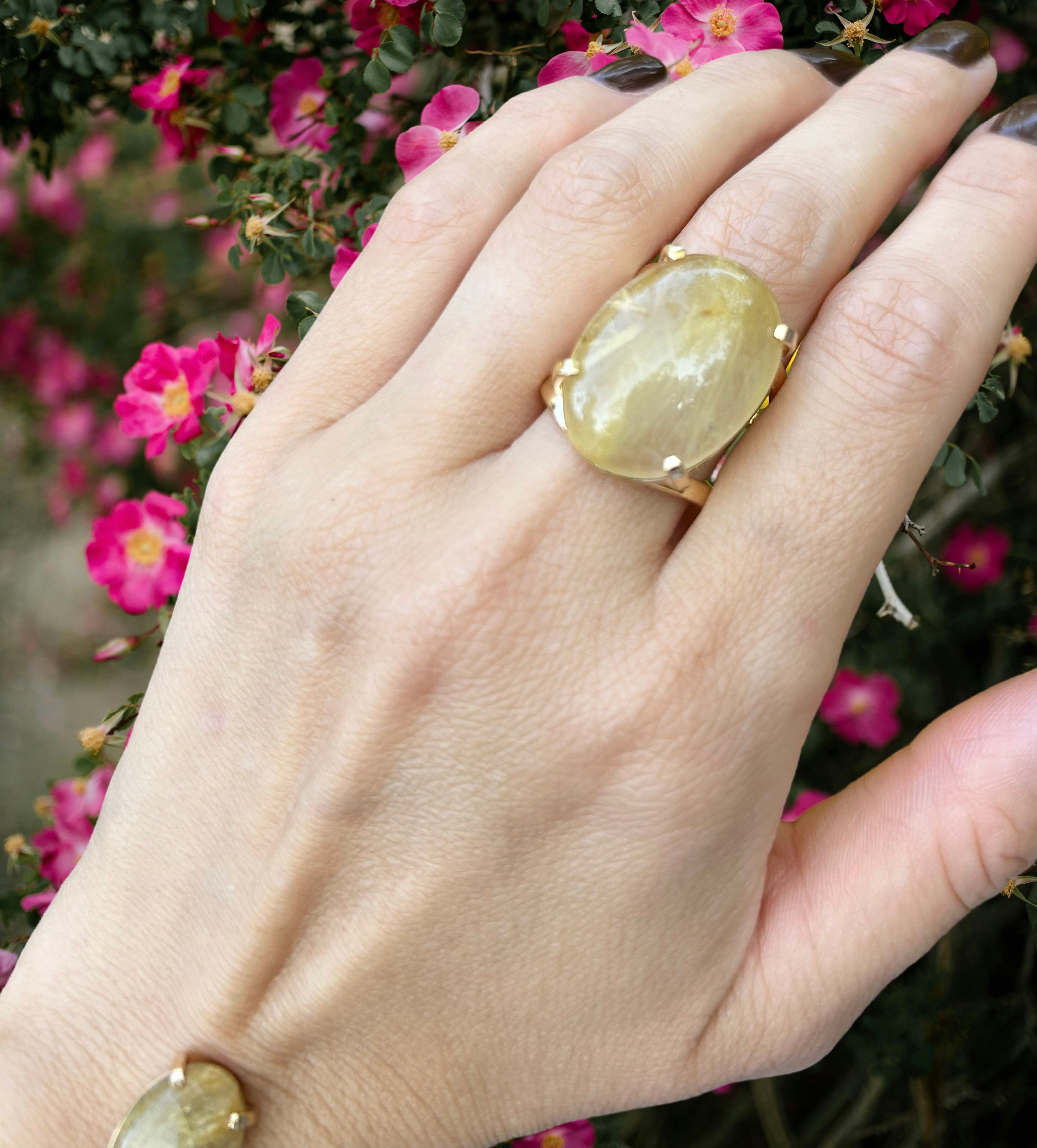 Rutilated Quartz Ring