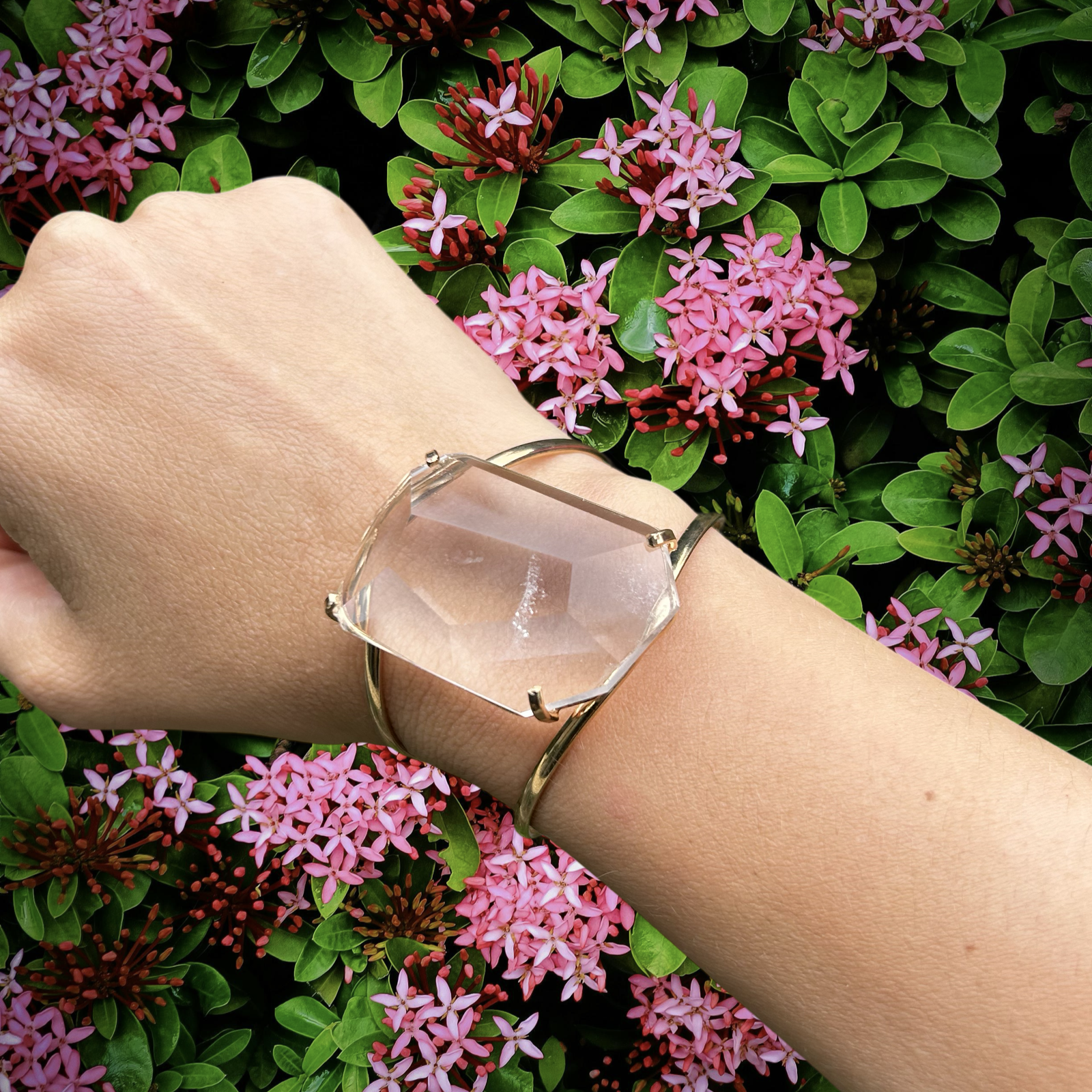 Clear Quartz Bracelet Cuff