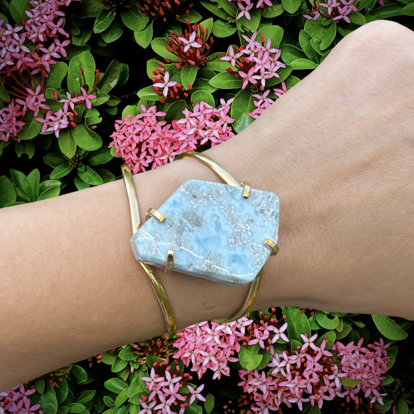 Larimar Cuff Bracelet