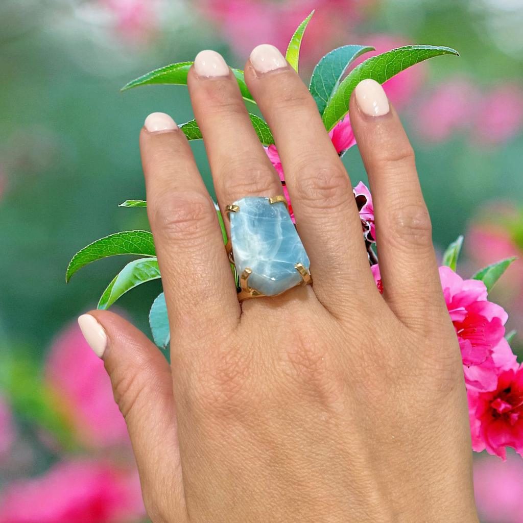 Larimar Statement Ring