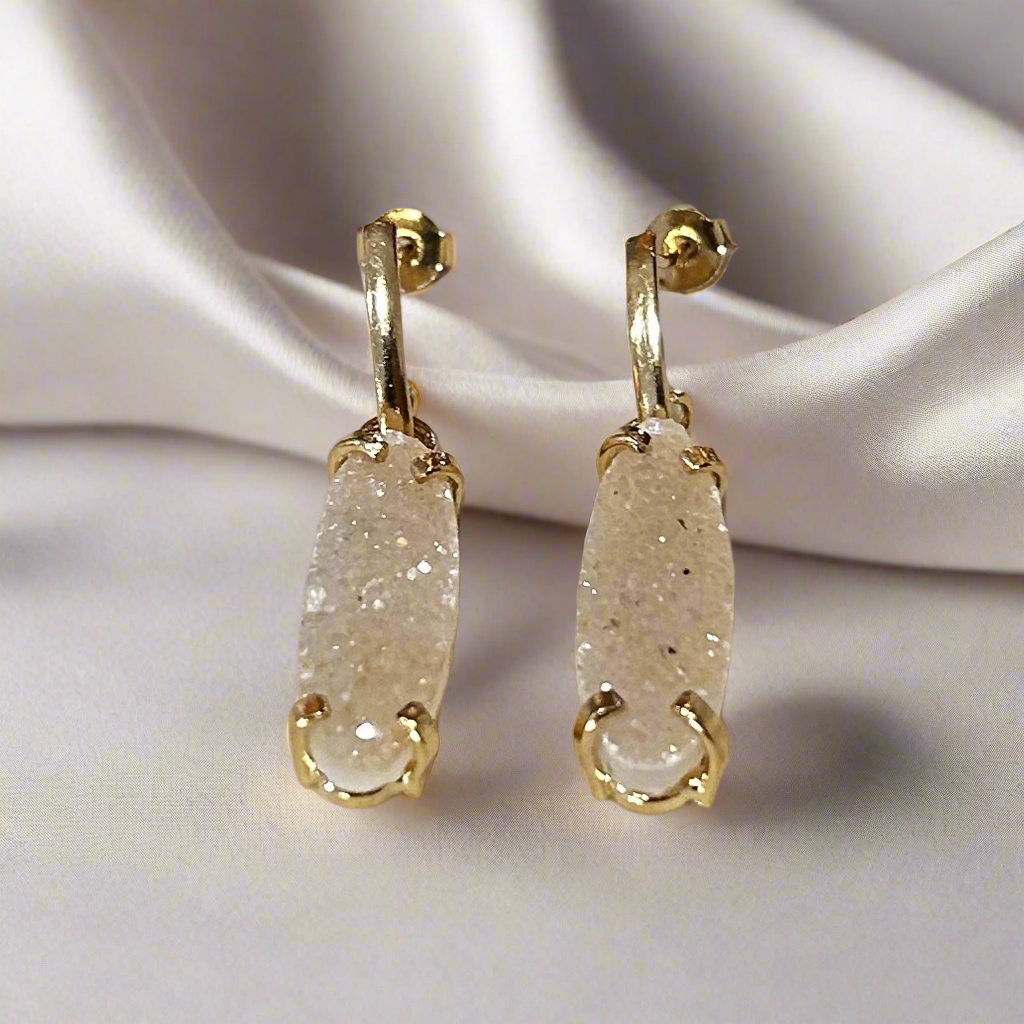 Druzy Drop Earrings