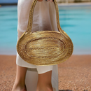 Oval Golden Grass Bag