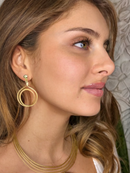 Golden Duet Earrings - Golden Grass