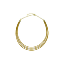 Four Elements Choker Necklace — Handwoven Golden Grass with 18K Gold Plated Accents