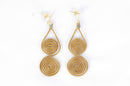 Aurora Golden Grass Earrings — Handwoven in Brazil with 18K Gold Plated Accents