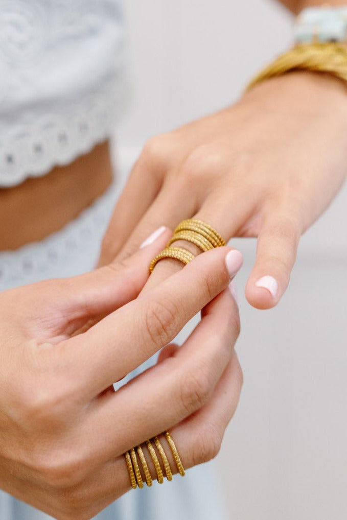 Harmony Ring — Handwoven Capim Dourado Golden Grass