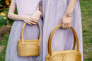 Aurinha Mini Bag — Handwoven Capim Dourado with Braided Detail & Zipper